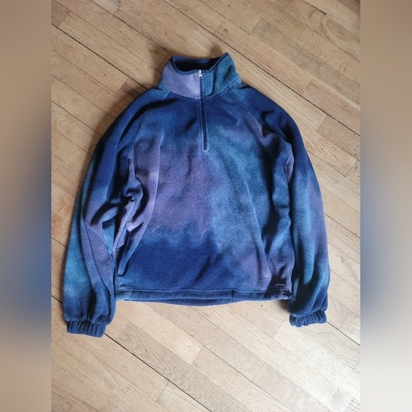 Hollister Jackets & Blazers - Hollister Space Galaxy Fleece‎ Quarter Zip Pullover with cinchable Waist